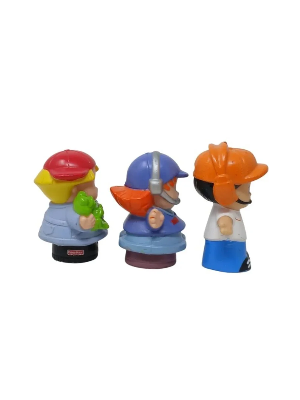 3 Fisher Price Little People Boy & Girl Airplane Pilot, Mechanic # D-18